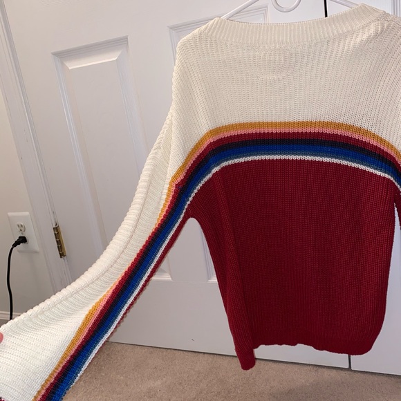 COZY Rip Curl Retro Stripe Sweater (Worn Once) - Picture 6 of 7
